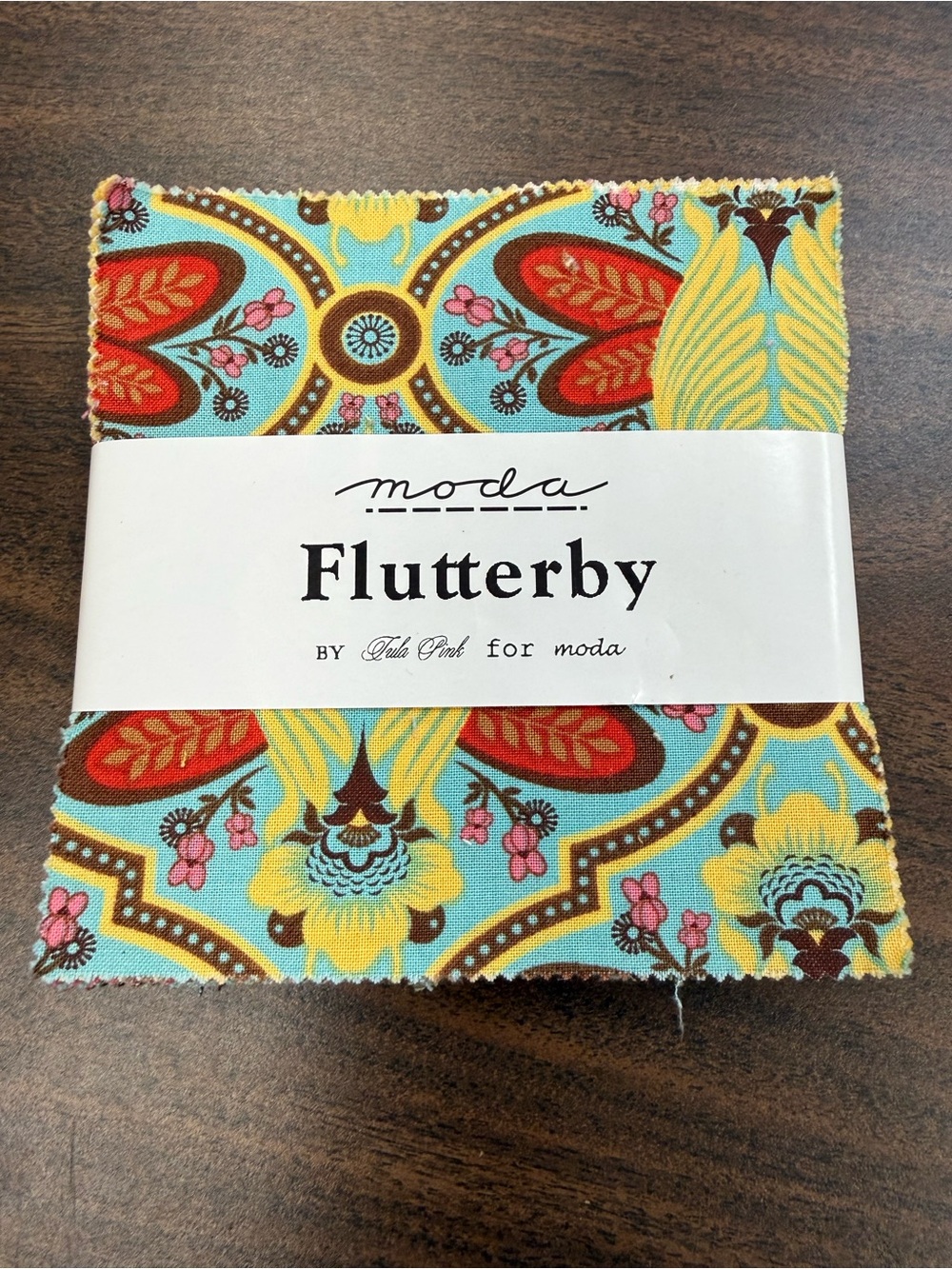 MODA FABRICS • FLUTTERBY Tula pink charm pack 40 squares 44/45” wide quilting